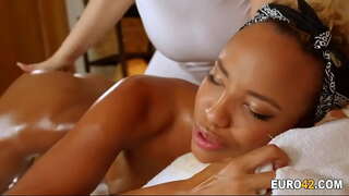 روغن, ماساژ, بهتر, با, لزبین, ماساژ